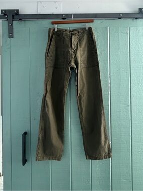 $235 Imogene + Willie Blake Military Trouser Pants in Olive Green XS Womens